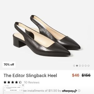 Everlane The Editor Slingback Heel
